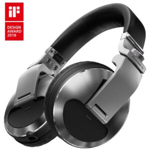 HDJ-X10 Flagship Over-Ear DJ Headphones in Silver- Front Right