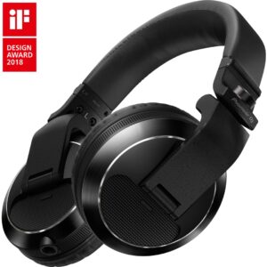 HDJ-X7 Professional Over-Ear DJ Headphones in Black- Front Right