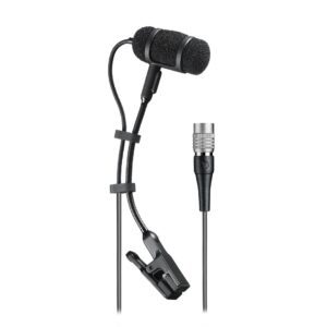 PRO35cW Cardioid Condenser Clip-On Instrument Microphone-Front with Mic and Power Module