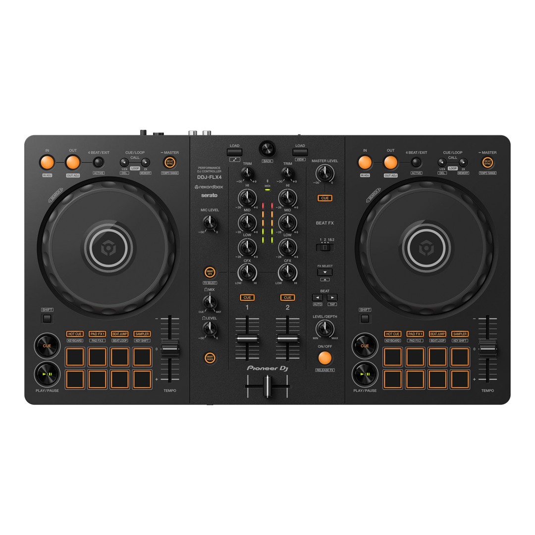 Pioneer DJ DDJ-FLX4 2-channel DJ Controller - Top Front