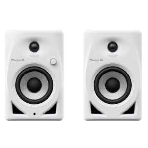 DM-40D-W 4” Desktop Monitor System White (Pair)- Front