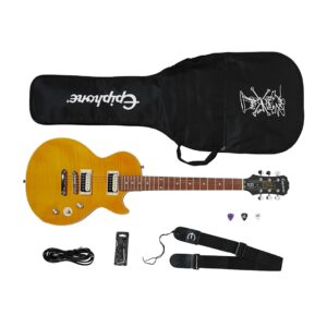 Epiphone ENA2-AA Slash Les Paul Special-II Appetite Amber+BagAccesories -Pack