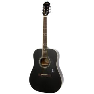 EA10-EB Songmaker DR-100 Ebony Acoustic Guitar-Front