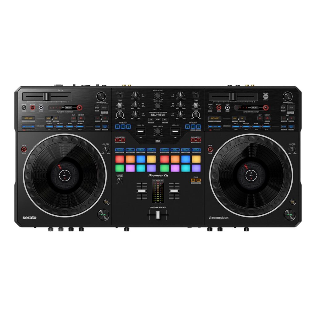 Pioneer DJ DDJREV5 Scratchstyle 2channel DJ Controller ProAudio