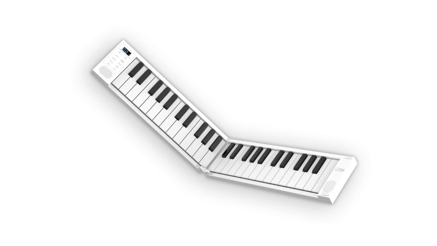 Carry-On FP49 Key Folding Piano White- Full View