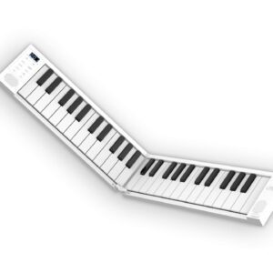 Carry-On FP49 Key Folding Piano White- Full View