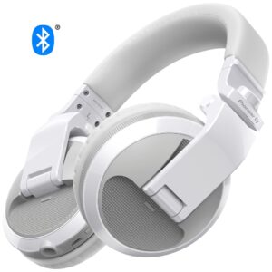 HDJ-X5BT Over-Ear DJ Headphones with Bluetooth (White)- Front Right