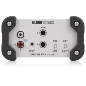 Klark Teknik DI-22P Passive Stereo DI Box- Front