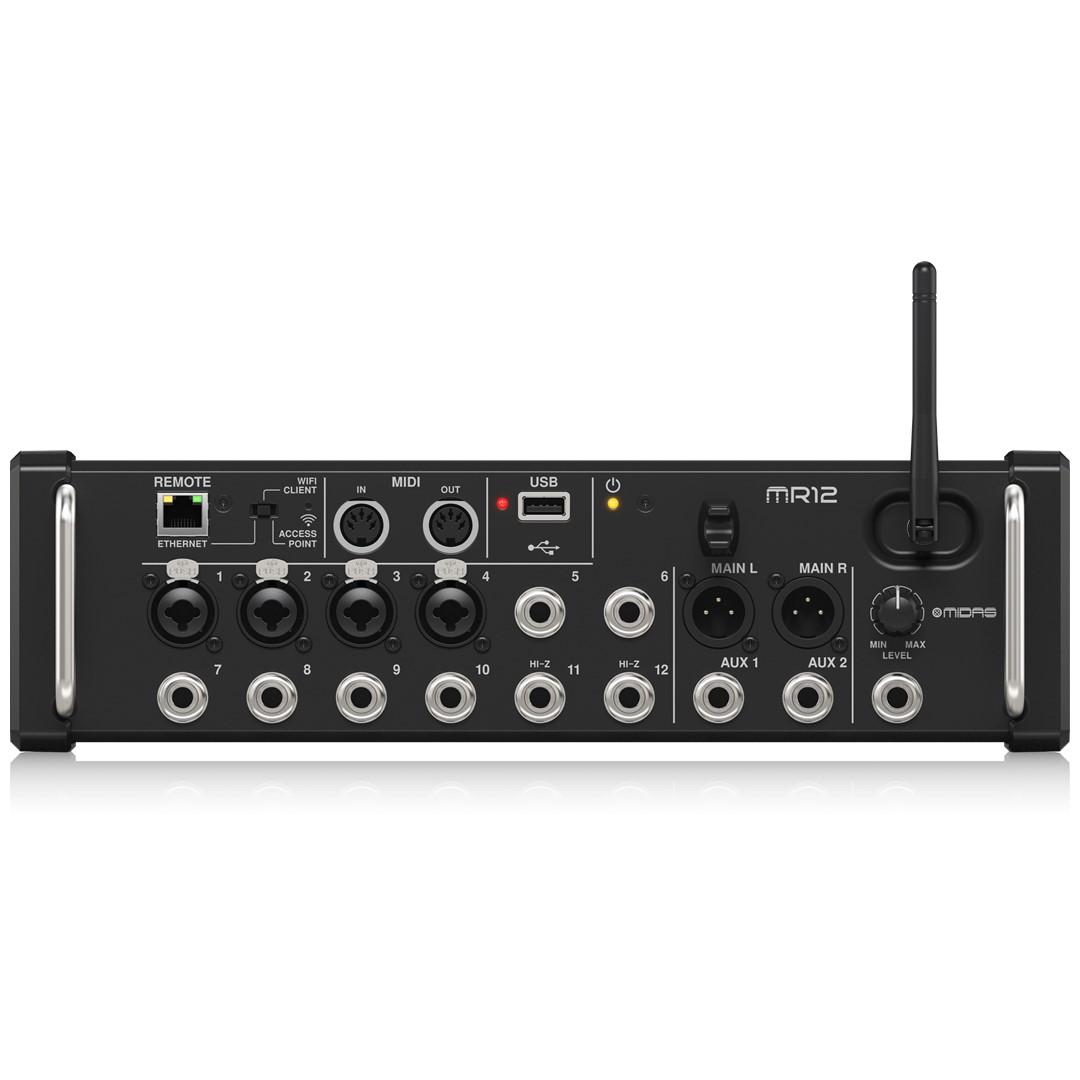 Midas MR12 12-Input Digital Mixer-Front