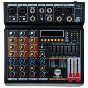 R602BT-USB 4-channel Analogue Mixer-Top