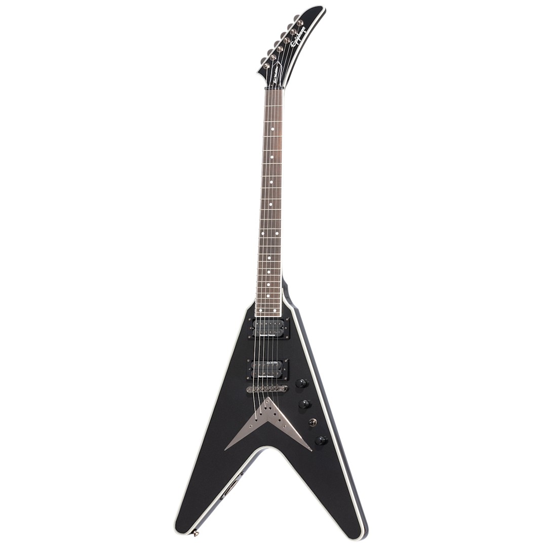 Epiphone EIGVCDMS-BM Dave Mustaine Flying V Black Metallic-Front