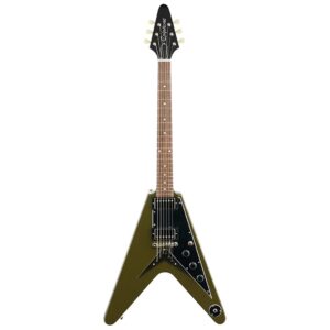 Epiphone EIFV-ODG Flying V Olive Drab Green- Front