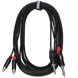 Enova EC-A3-CLMPLM-1 1m RCA Jack Adapter Cable Stereo- Front