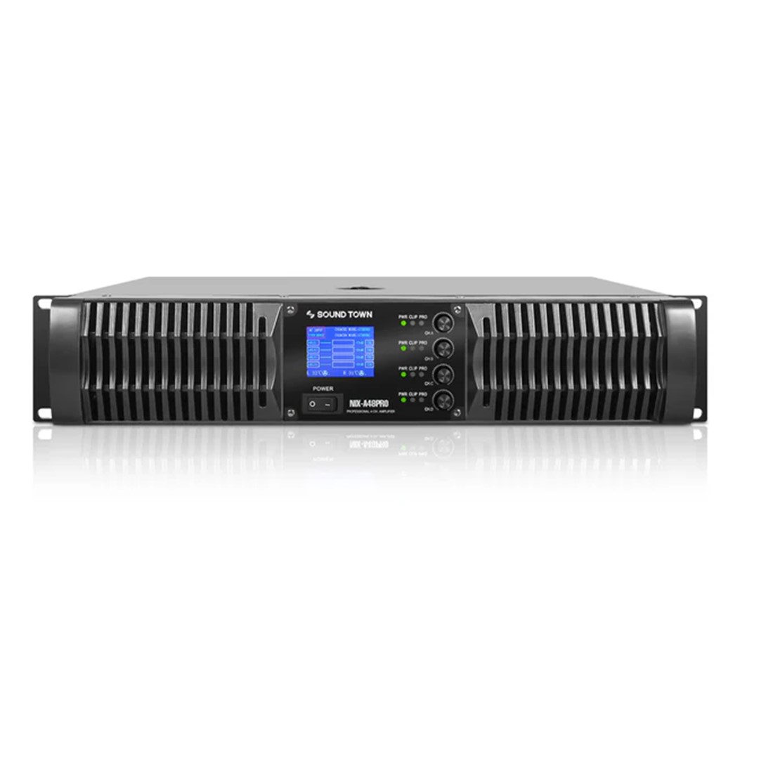 Sound Town NIX-A48PRO 4-Channel Rack-Mountable Amplifier- Front