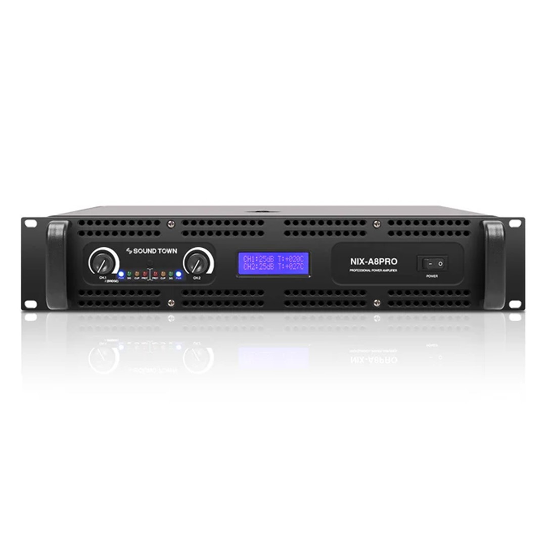 Sound Town NIX-A8PRO 2-channel 1800W Amplifier- Front