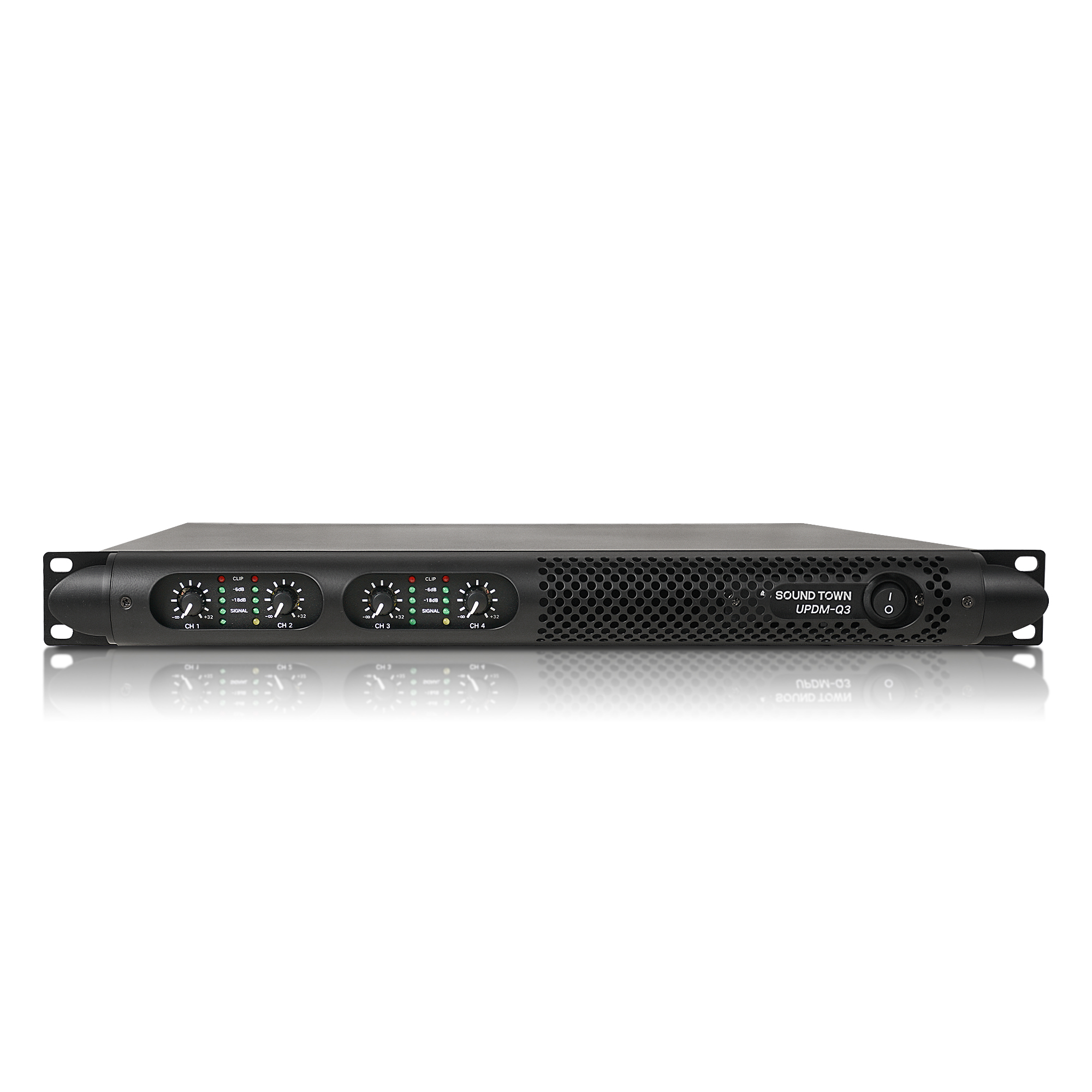 UPDM-Q3, 4-Channel Pa/dj Amplifier