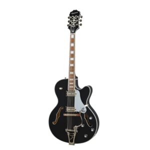 Epiphone ETS2-BAG Emperor Swingster Black Aged Gloss- Front