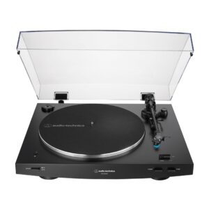 AT-LP3XBTBK Black Turntable (Wireless & Analog)-Top Front