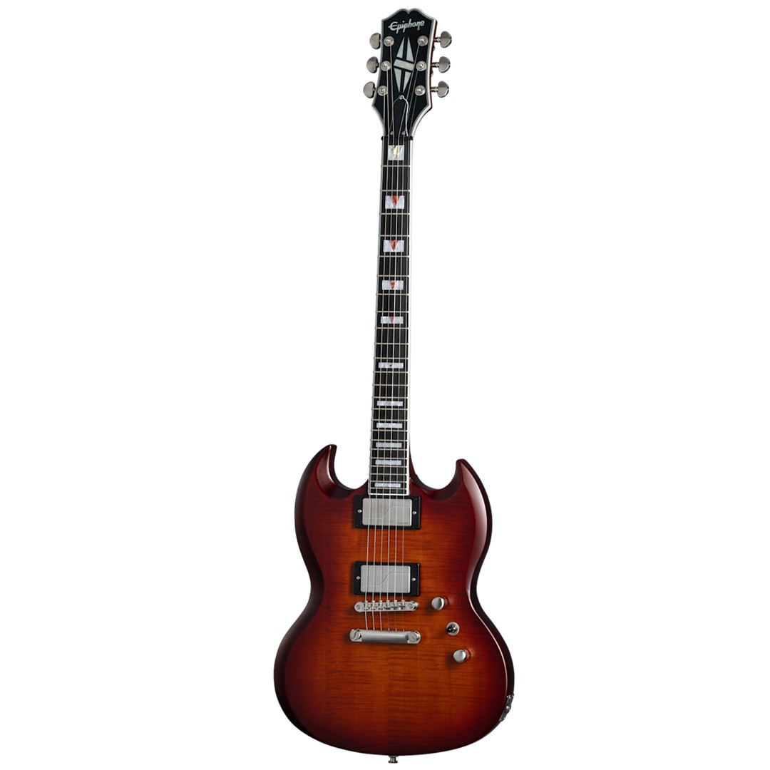 Epiphone EISGY-ABT SG Prophecy Aged Bengal Tiger Burst-Front