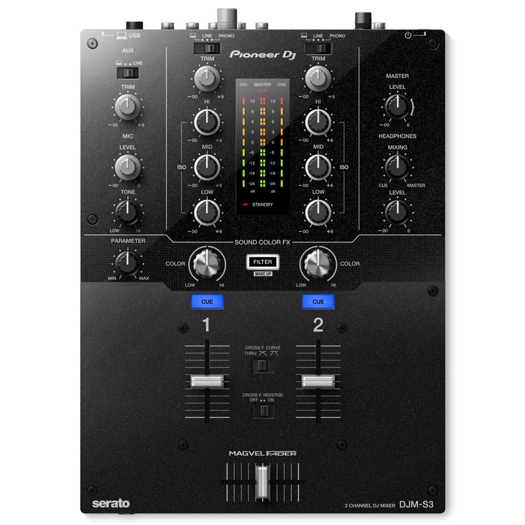 DJM-S3 2-channel DJ mixer for Serato DJ Pro- Top