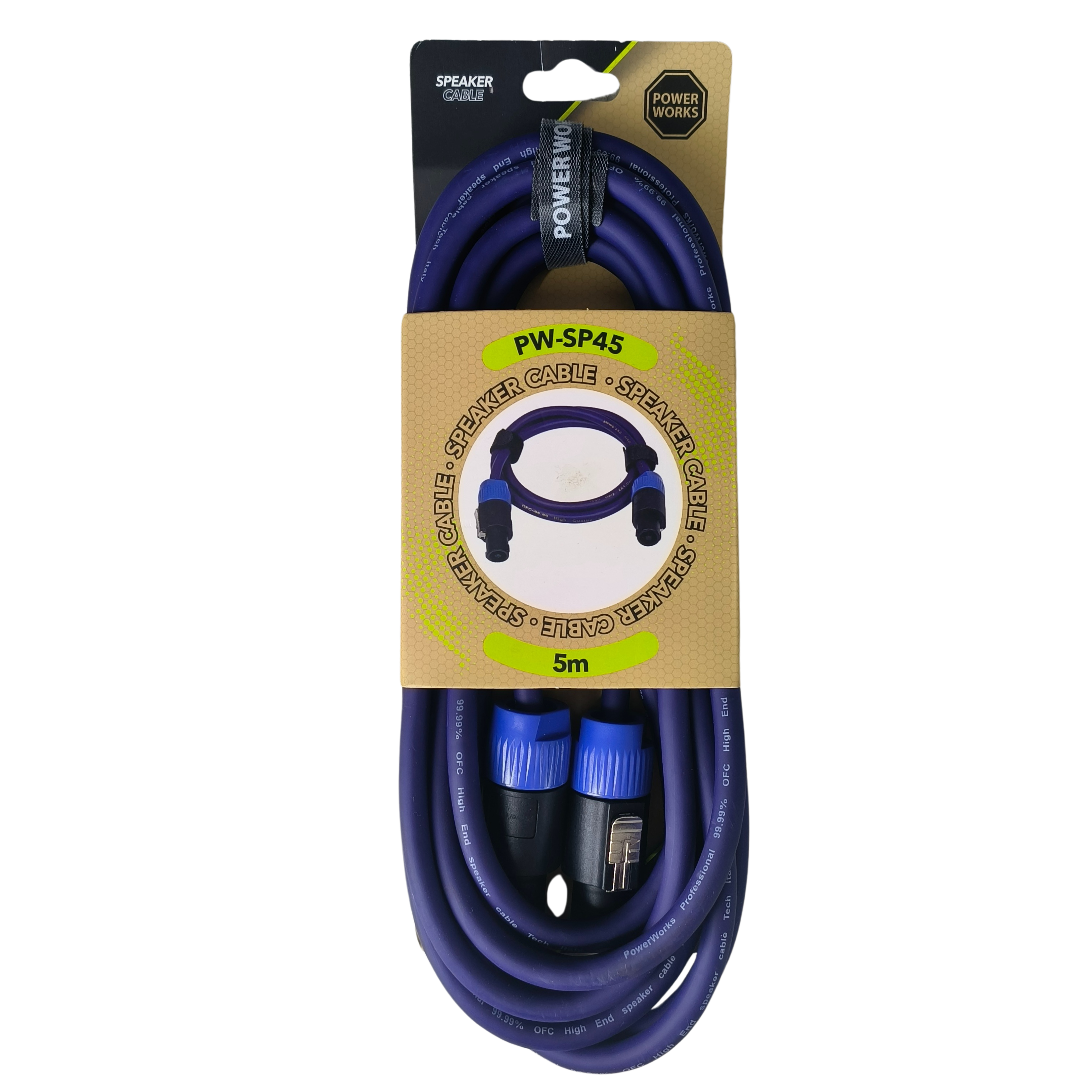 Powerworks PW-SP45 5M Speakon-TO-Speakon Cable