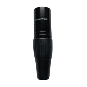 PowerWorks PW-XLRM3PBK 3 pin Male XLR Connector-Front