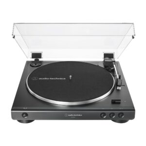 Audio-Technica AT-LP60XBK Fully Automatic Belt-Drive Turntable-Top Front