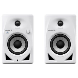 Pioneer DJ DM-40D-BT-W 4” Desktop Monitors with Bluetooth(Pair)-Front