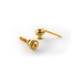 Gibson PREP-010 Brass Strap Buttons (2pcs)-Pair