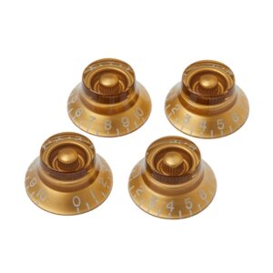 Gibson PRHK-020 Gold Top Hat Knobs-Top Front-4 Pack