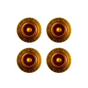 Gibson PRHK-030 Amber Top Hat Knobs-Front- 4 Pack