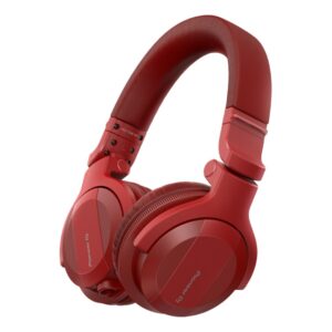 Pioneer DJ HDJ-CUE1BT-R DJ Headphones (Red)-Front Side Right