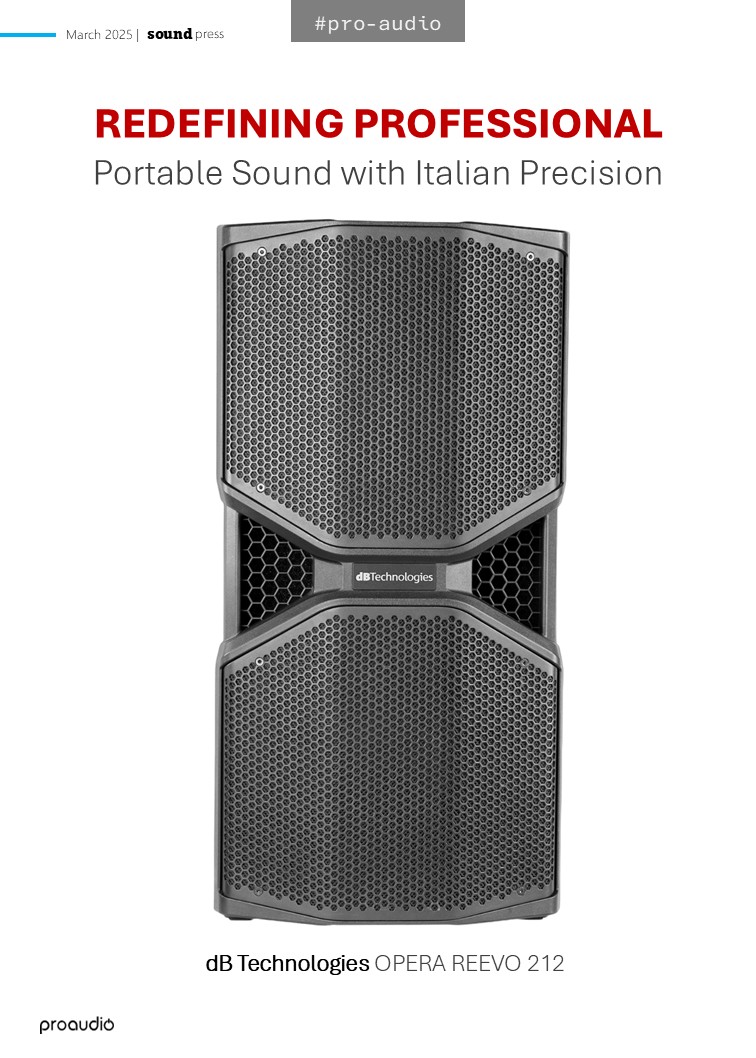 Sound Press Magazine March 2025 dB technologies Opera Reevo 212