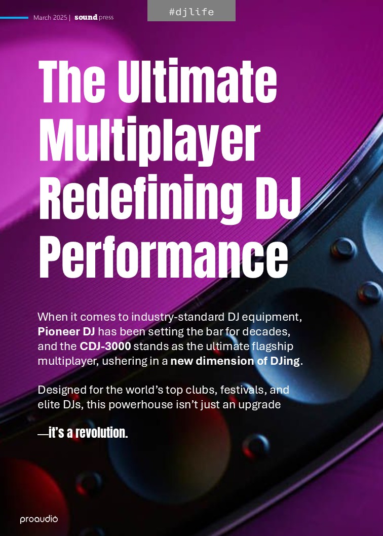 Proaudio Sound Press Magazine CDJ-3000