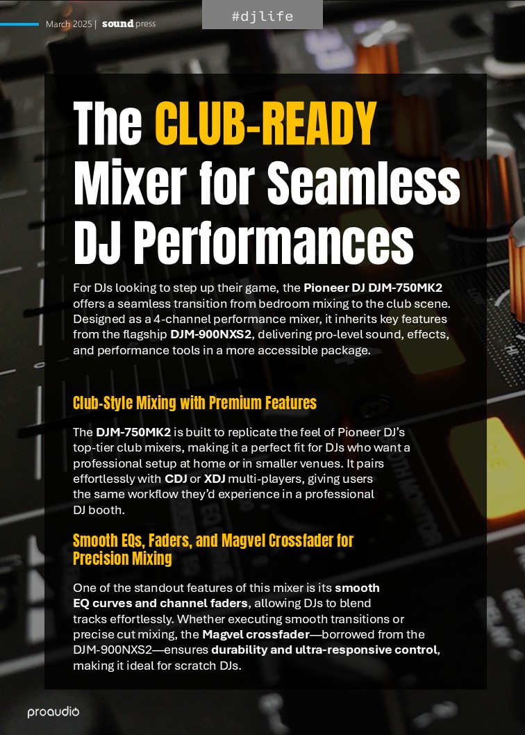 Sound Press Magazine March 2025 front DJM-750MK2 (1)