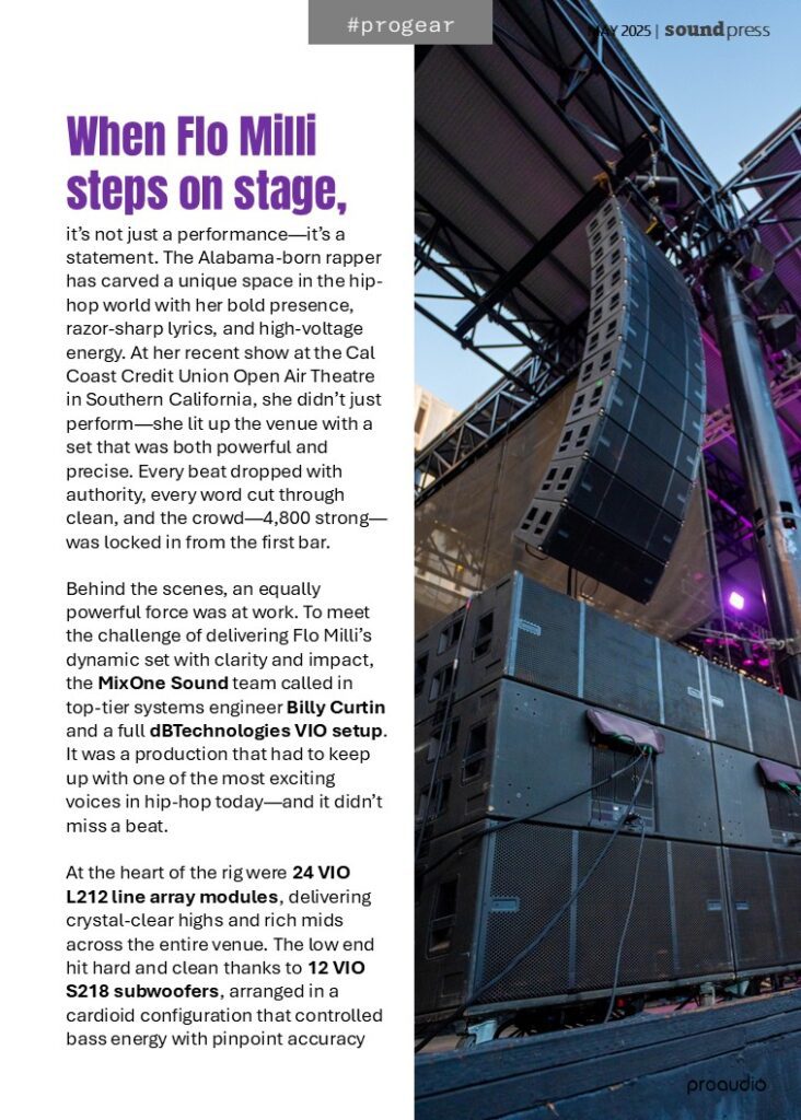 Sound Press Magazine May 2025 DB Technologies
