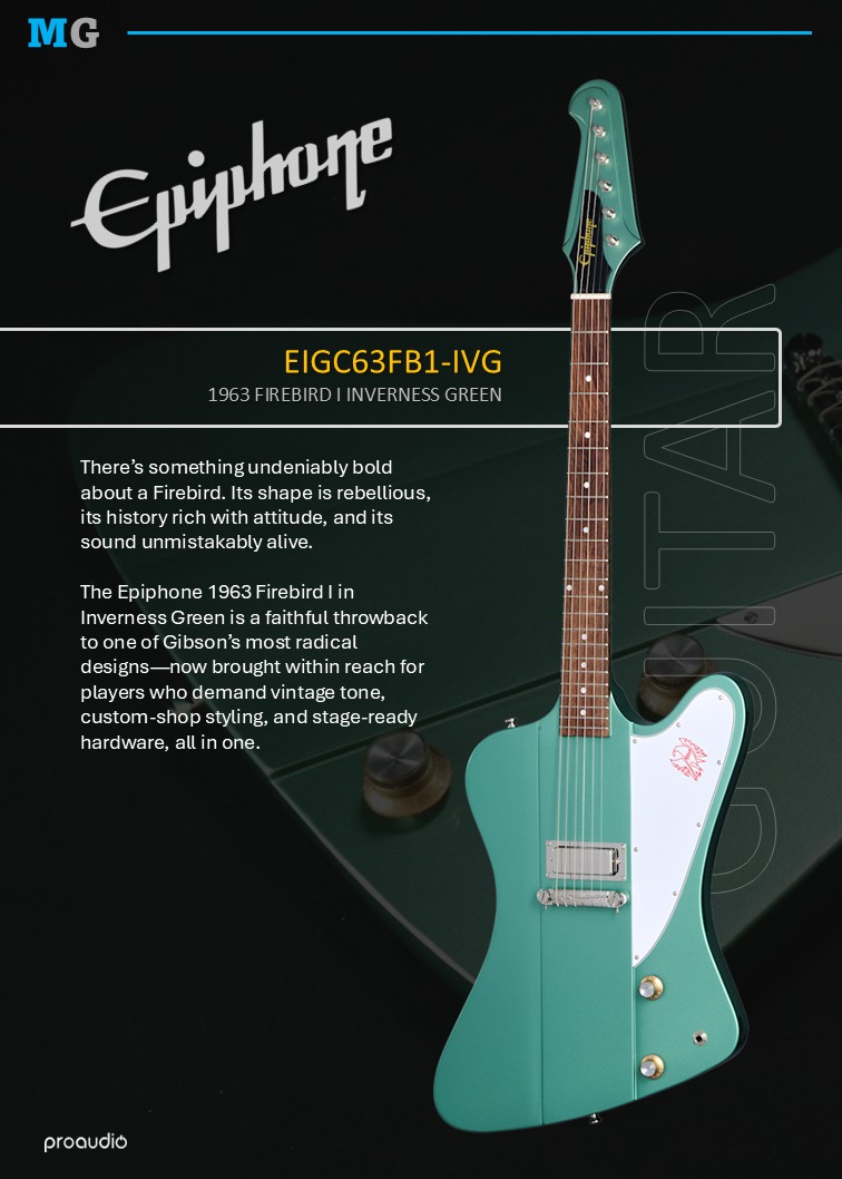 Epiphone 1963 Firebird I in Inverness Green 