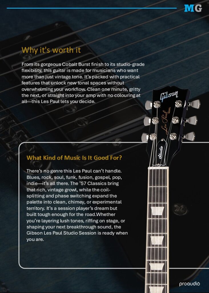 Gibson Les Paul Studio Session-MusicGear Magazine June