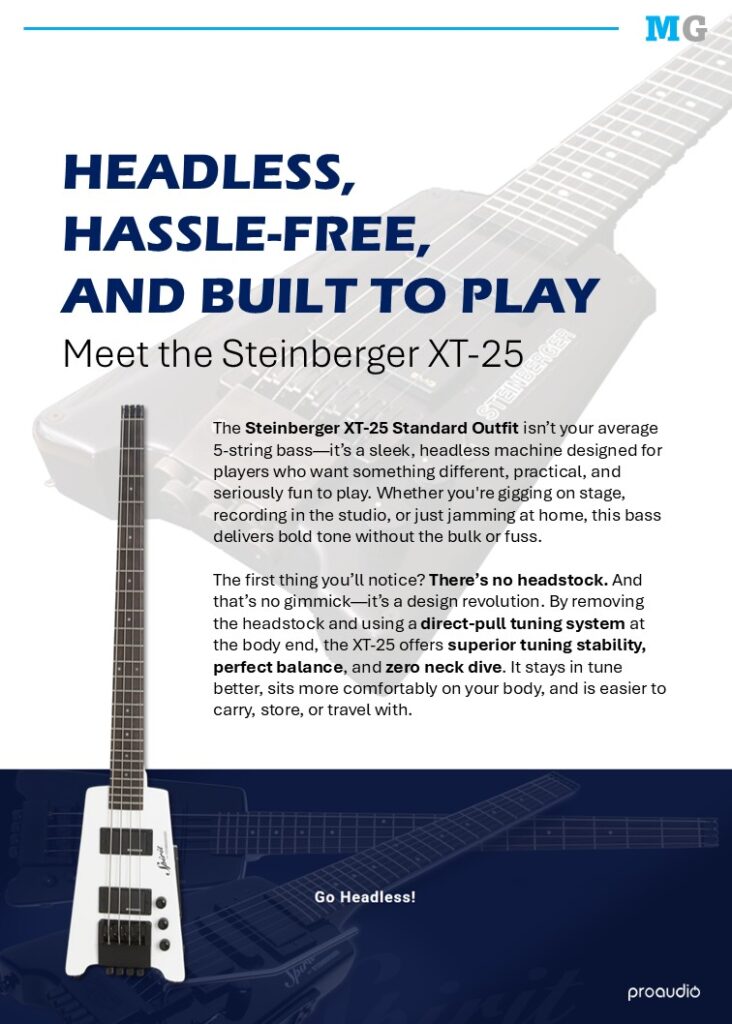 MusicGear Magazine June 2025 XT-25 Steinberger
