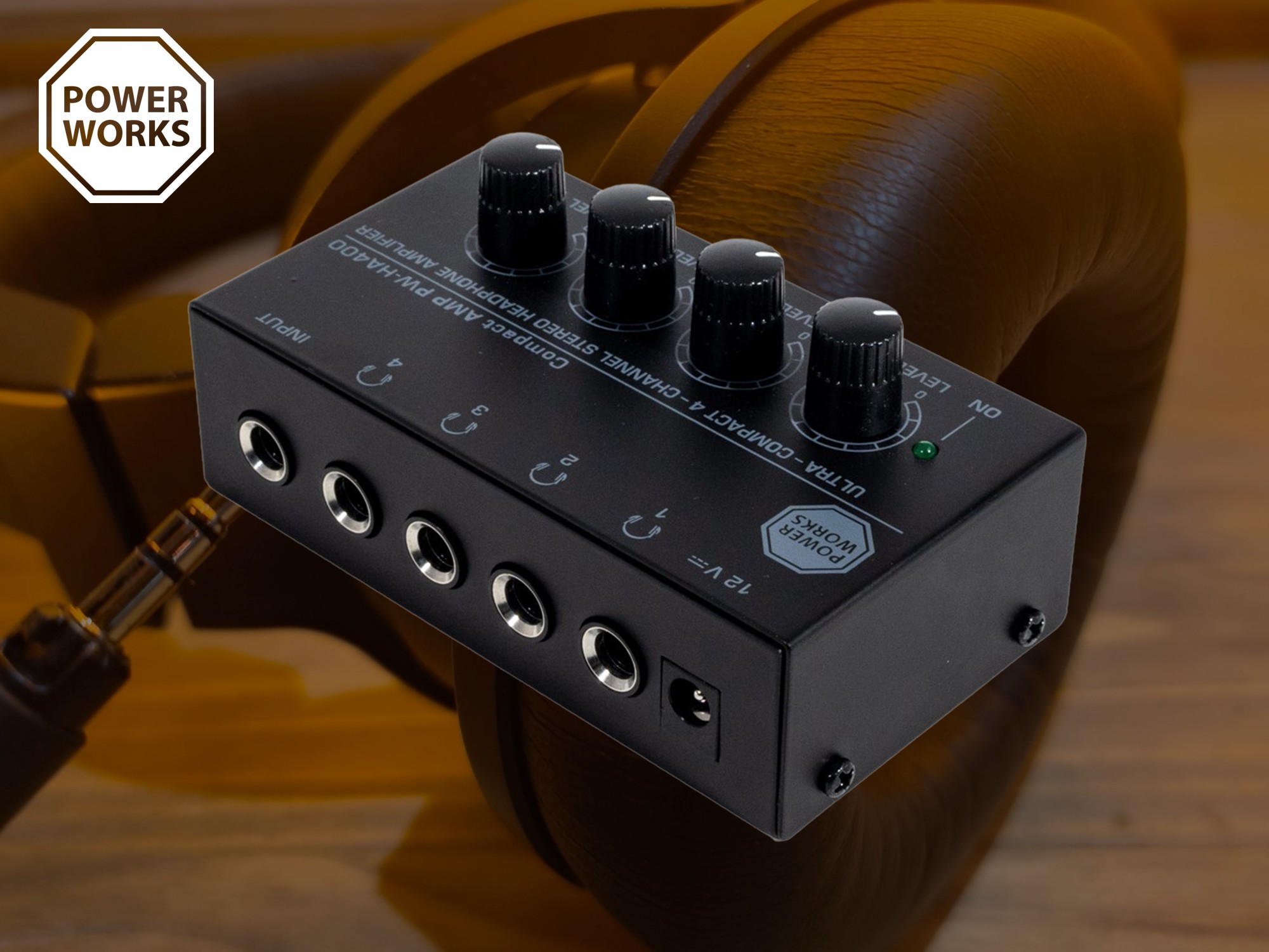 PowerWorks PW-HA400 Headphone Amplifier 