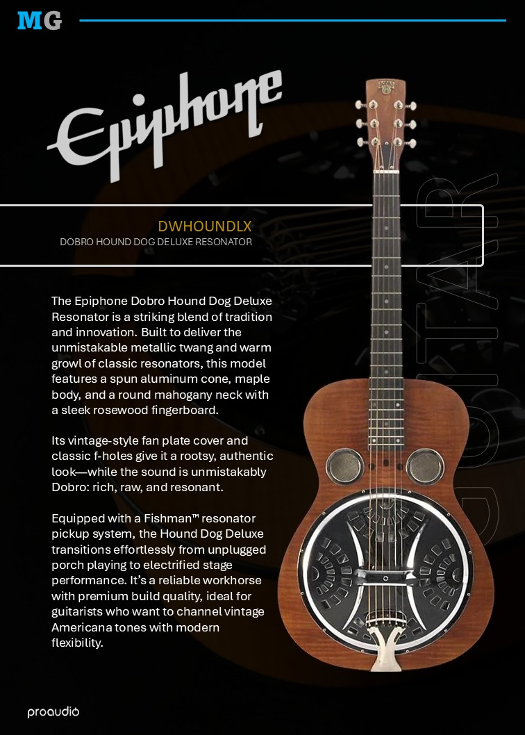 Epiphone Dobro Hound Dog Deluxe Resonator