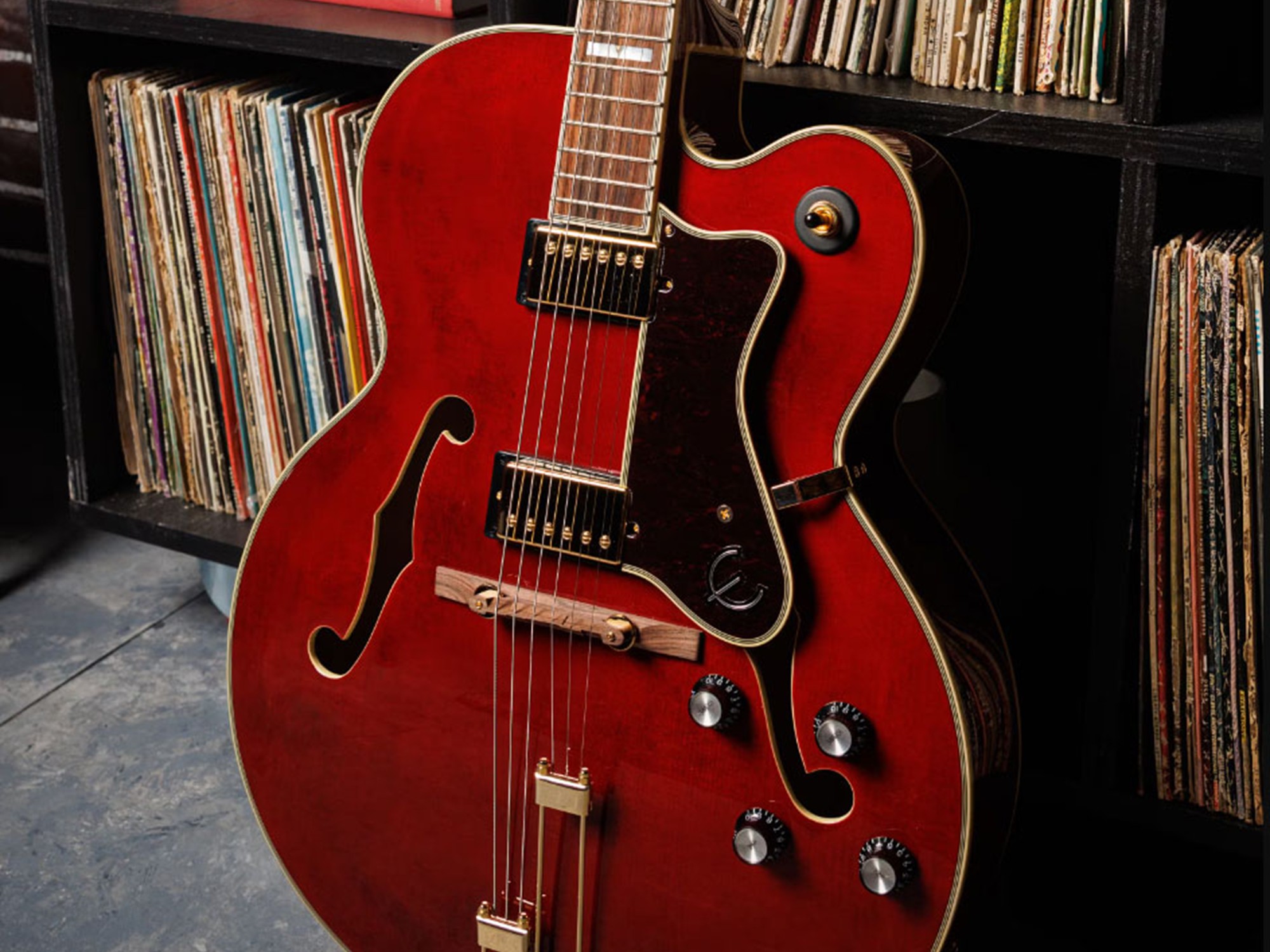Epiphone Broadway Wine Red