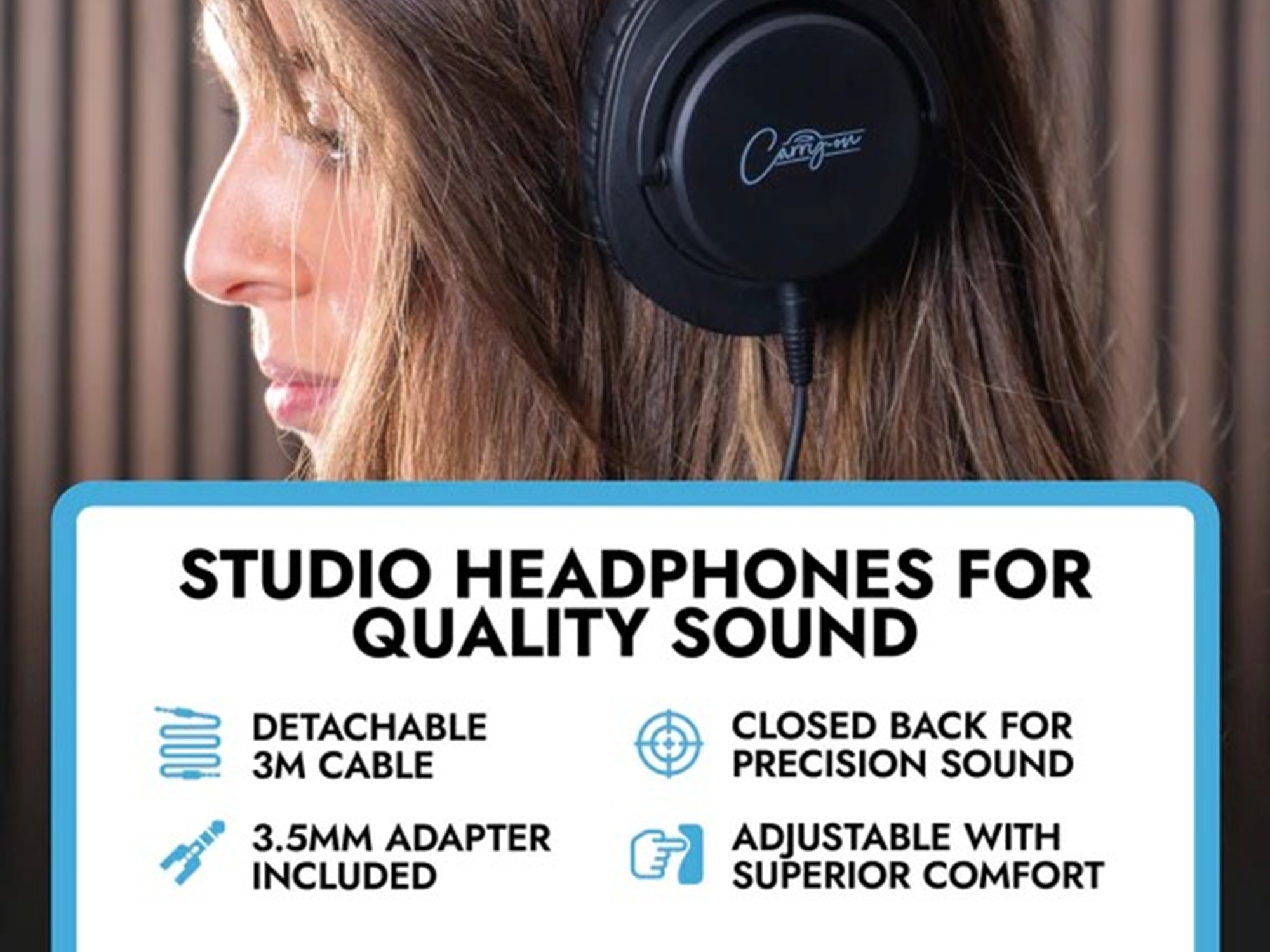 Carry-on SH100 folding studio headphones