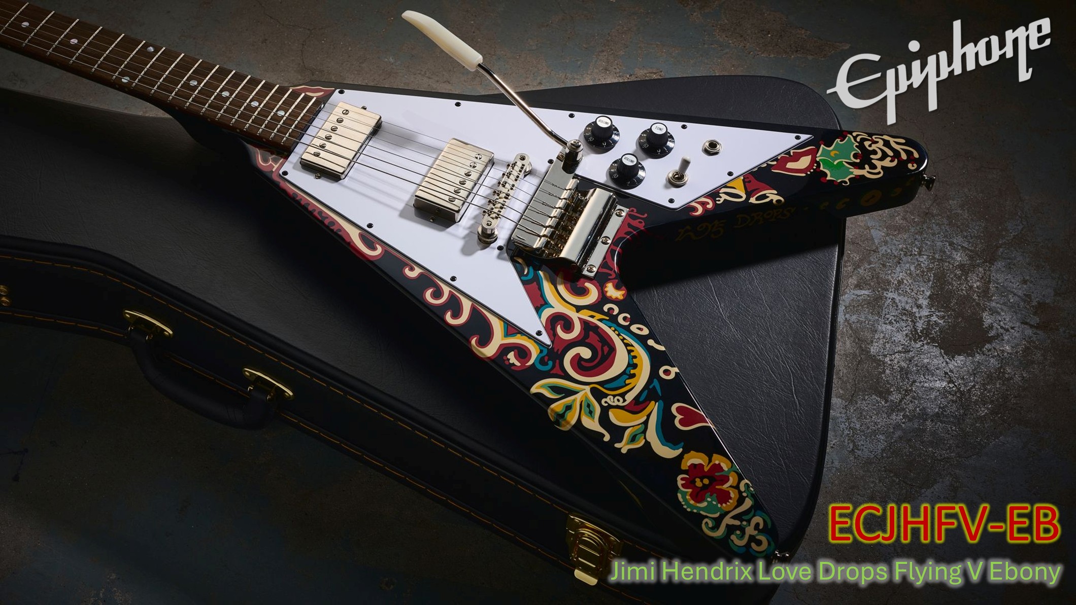 Epiphone Jimi Hendrix Love Drops Flying V - Experience the Legacy