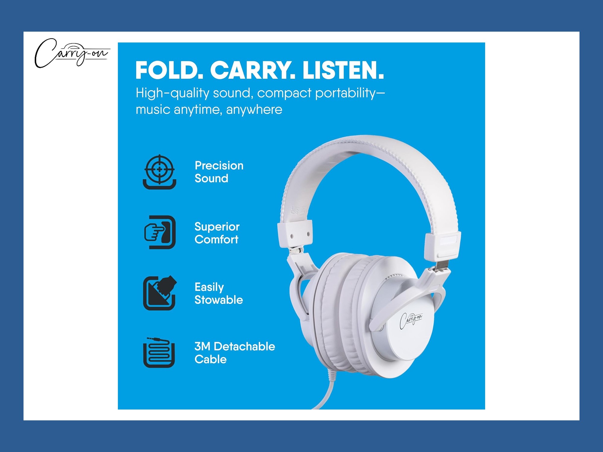 Carry-on SH100 folding studio headphones 