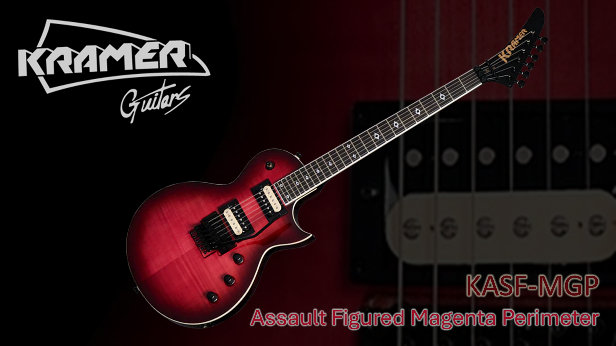 Kramer Assault Figured Magenta Perimeter – Shred-Ready Single-Cut
