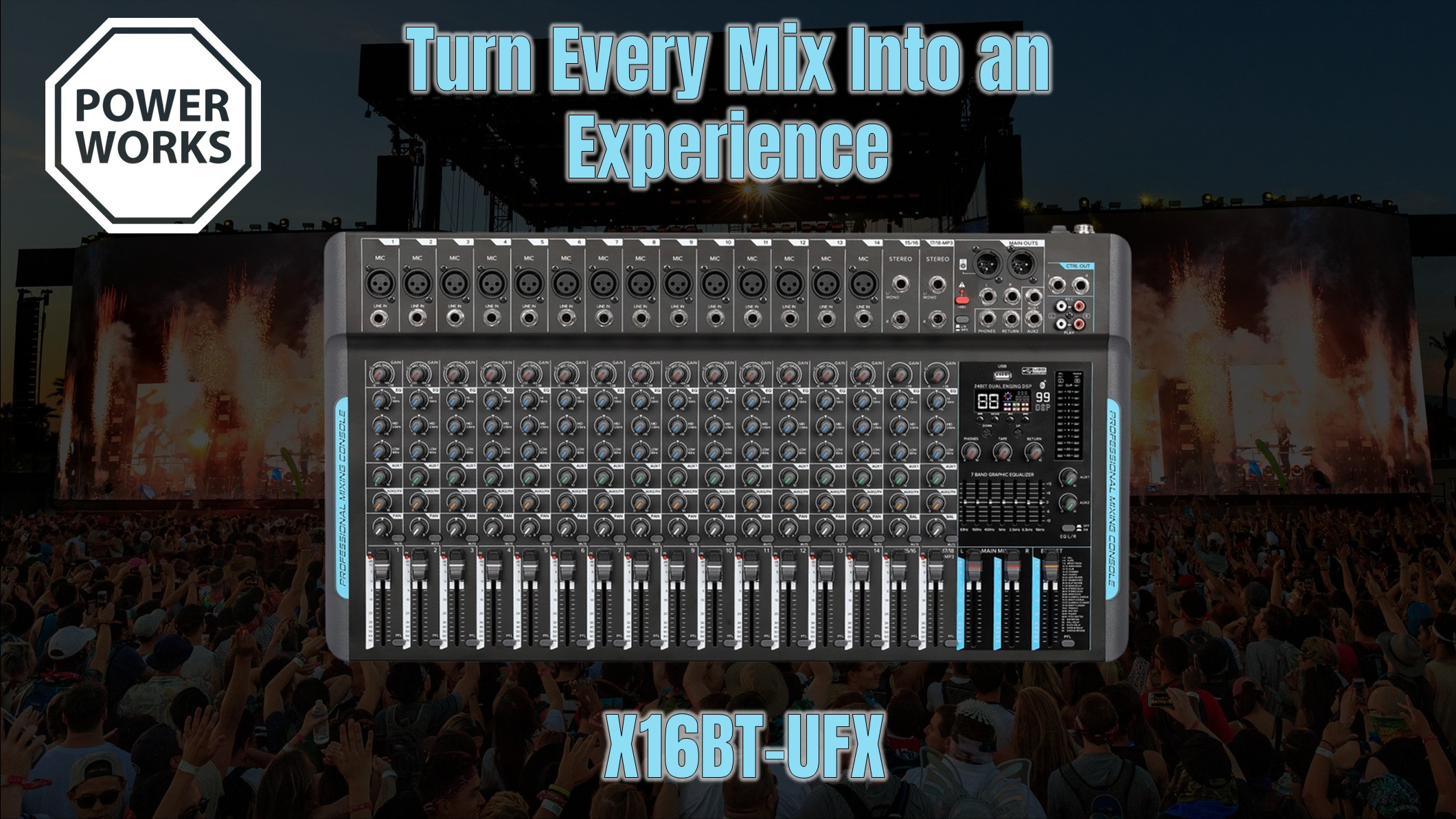 PowerWorks X16BT-UFX Mixer