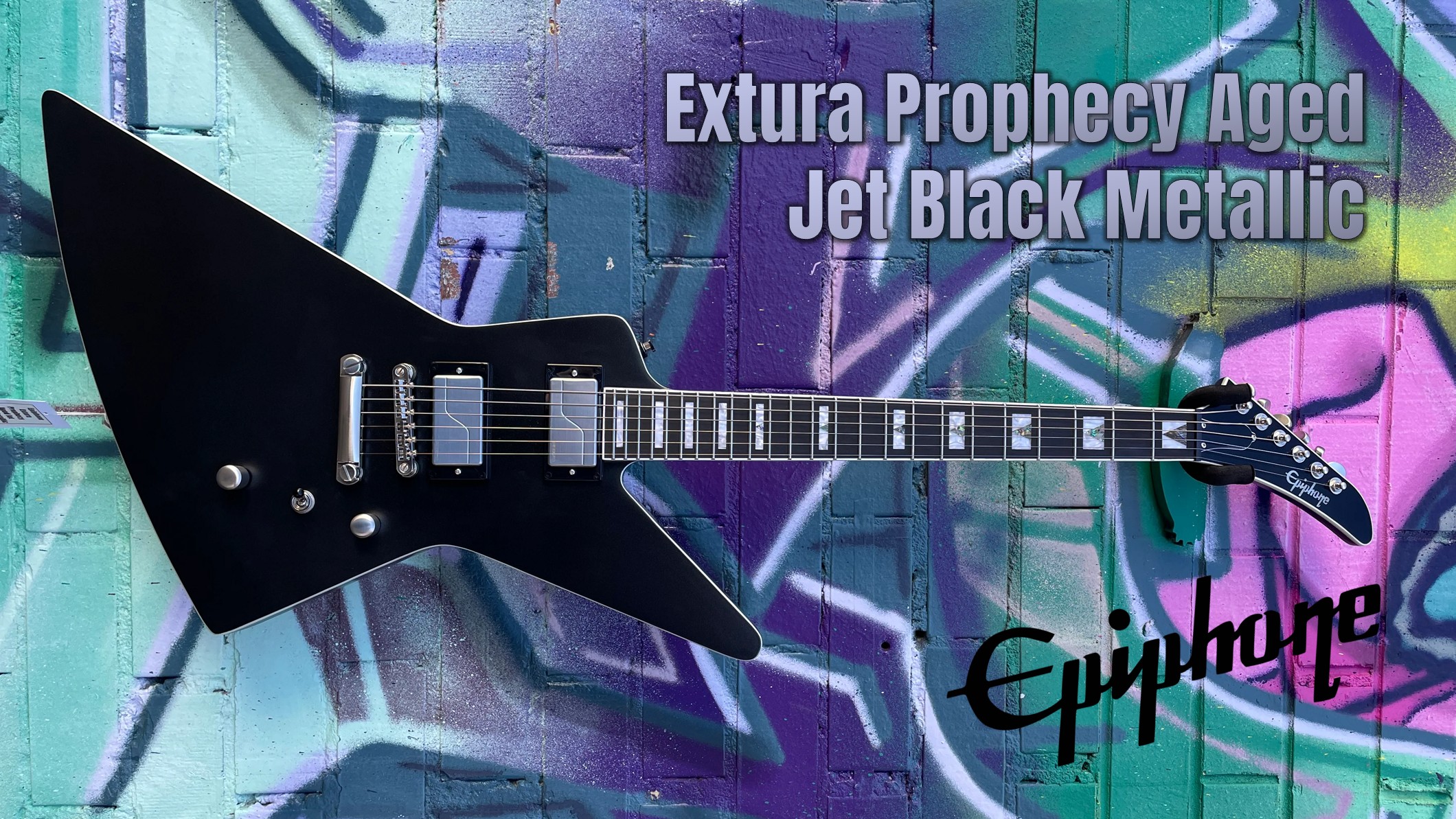 Epiphone Extura Prophecy Aged Jet Black Metallic- Modern Power