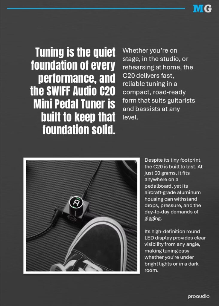 SWIFF Audio C20 Mini Pedal Tuner
