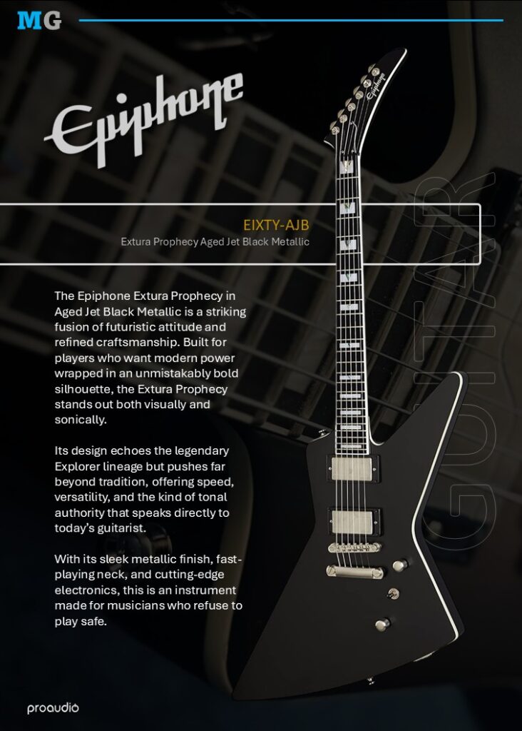 Epiphone Extura Prophecy Aged Jet Black Metallic